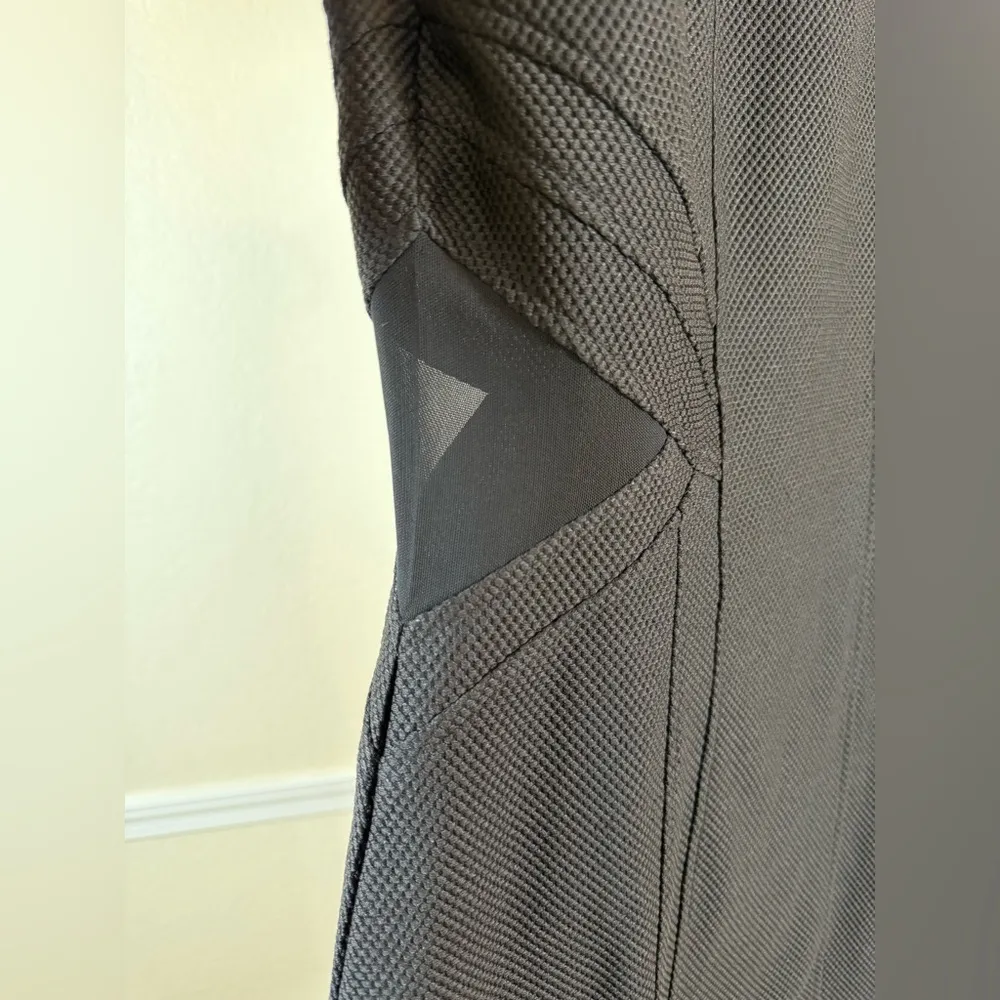 Forever 21 Black Fitted Mini Dress 1X Mesh Cutouts Chic Edgy Party Plus Size LBD - Image 6