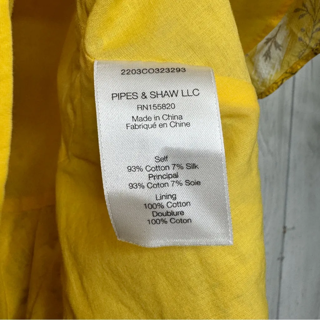 Veronica Beard Taras Skirt Ruched Botanical Ikat Floral size 10 - Image 8