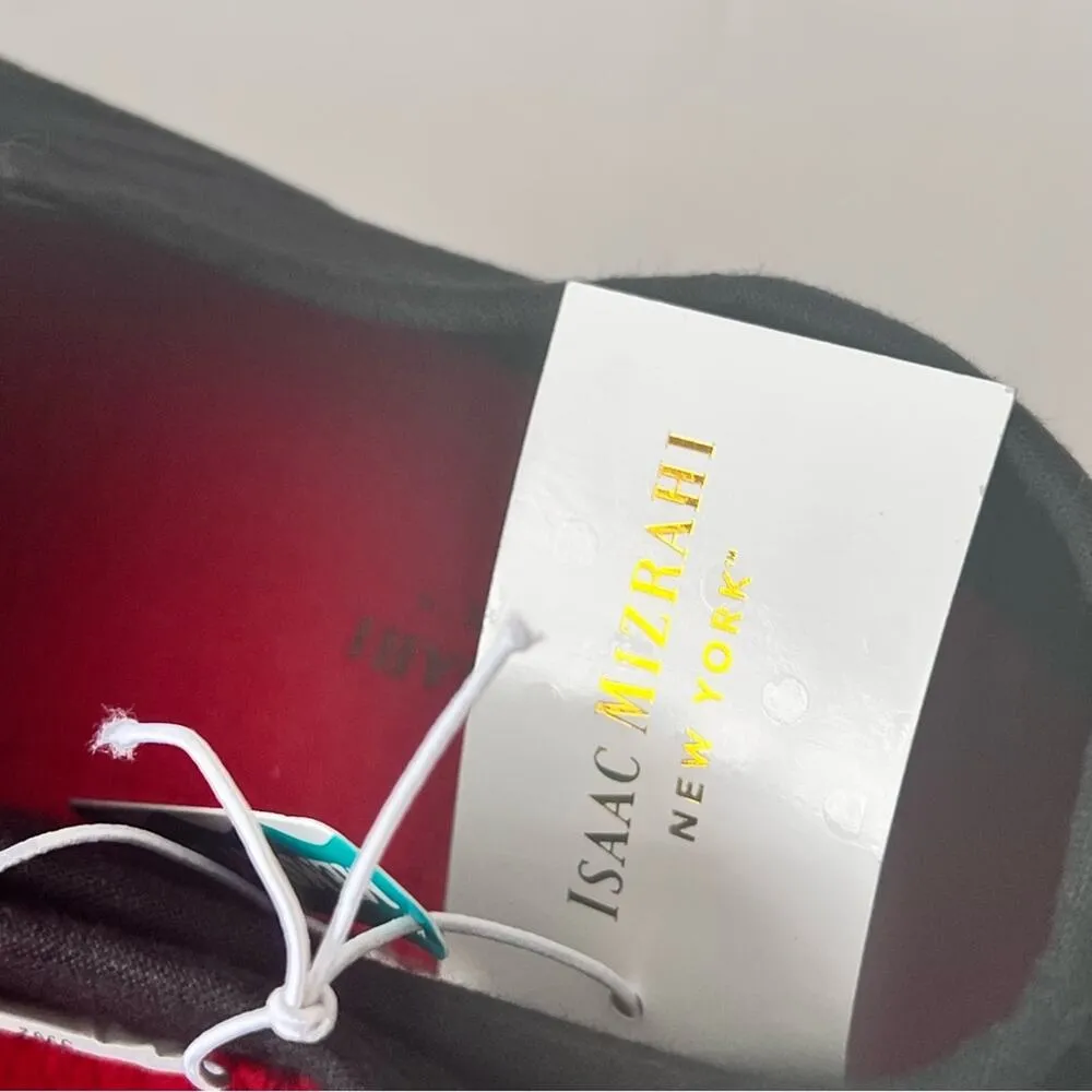 Isaac Mizrah Embroidered Holiday Wreath  Memory Foam Slip ON Sneakers Sz 7 - Image 4