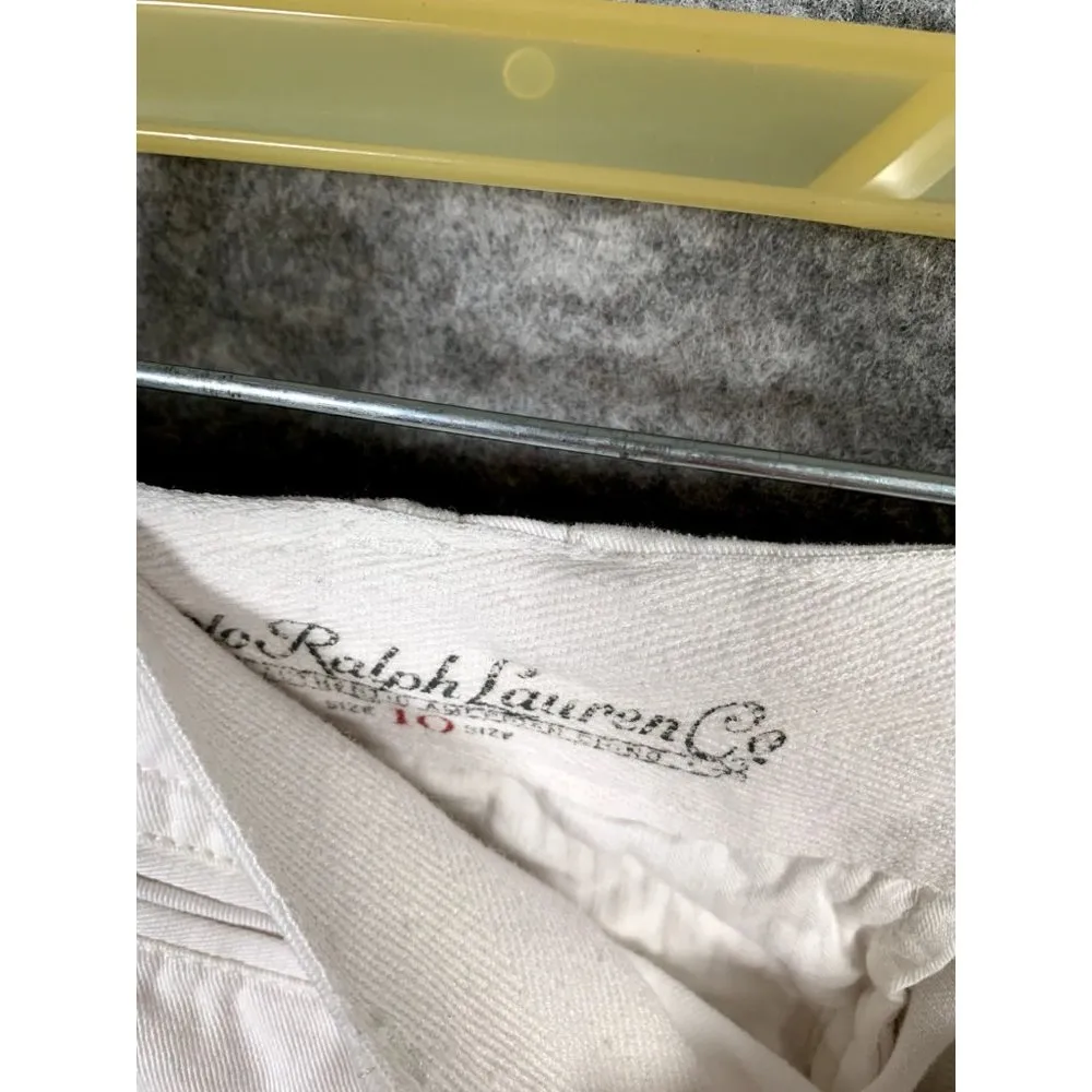 Polo Ralph Lauren Womens Size 10 Pants White Authentic American Chino Straight - Image 12
