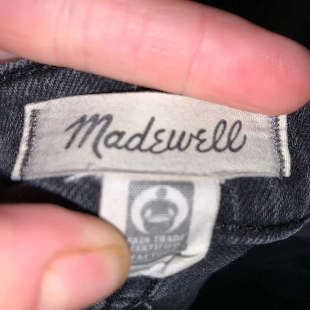 Madewell 24 washed black perfect Vintage jean fair trade - Image 3