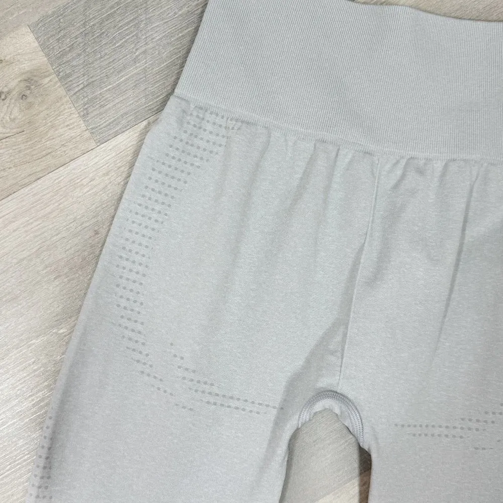 GymShark Vital Seamless 2.0 Leggings Smoke Grey Marled Small High Waist Ankle - Image 6