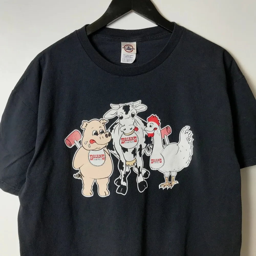 Brian's Bar Deland Florida T Shirt Vintage Y2K Black Large L Graphic Tee - Image 12