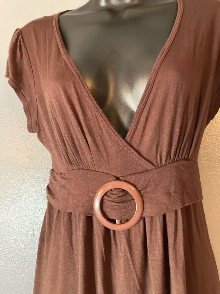 Charlotte Russe brown tie back dress - Image 5