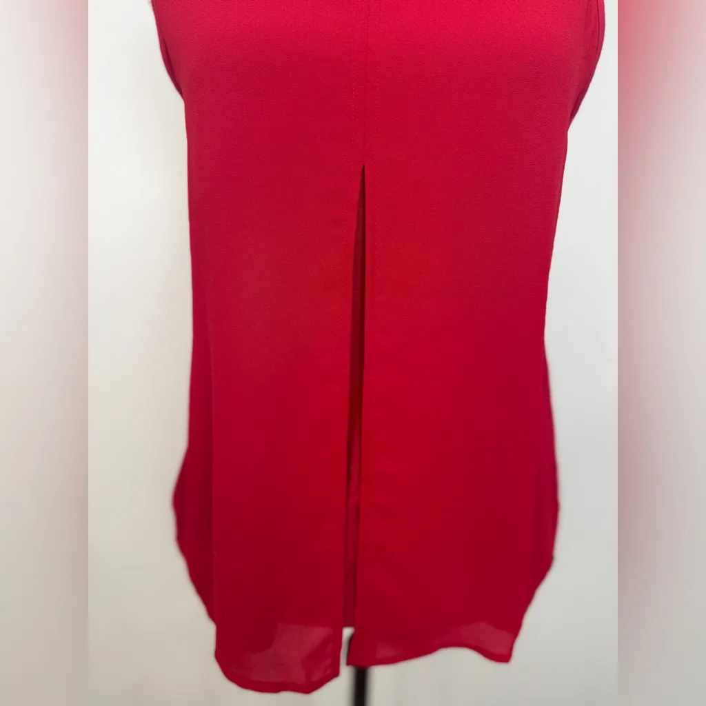 Armani Exchange Bold Red Sleeveless Blouse - Image 5