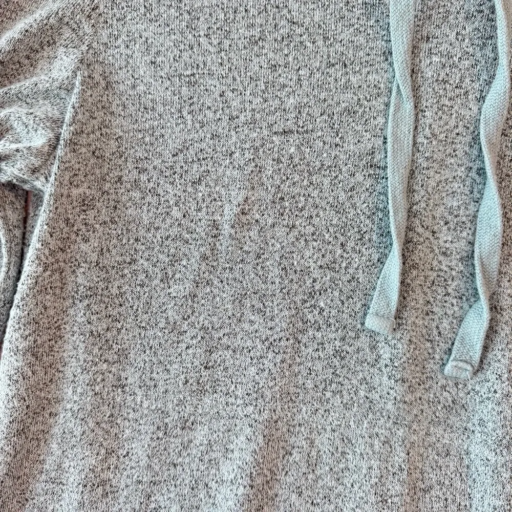 Maurice's Heathered Blue Lighweight Hooded Tunic Sweater - Image 2