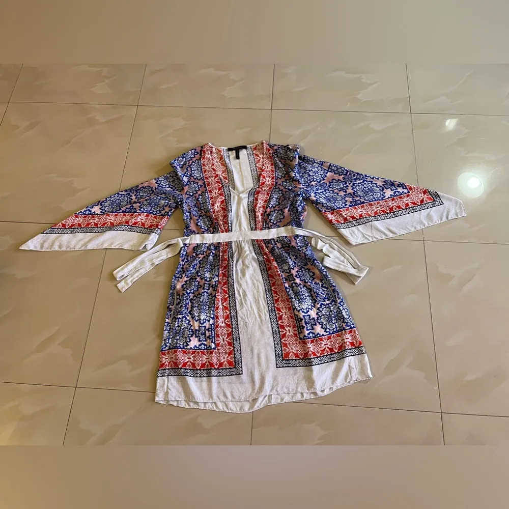 BCBGMAXAZRIA Jenissa Blossoms Kimono-Sleeve Wrap Dress Size XXS multicolor dress - Image 16