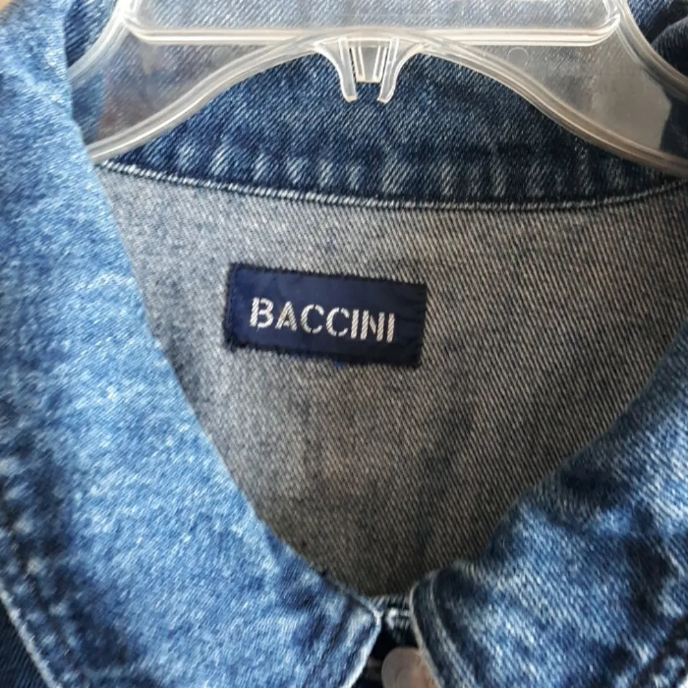Baccini Bleach Dip Dyed Denim Jacket - Image 3