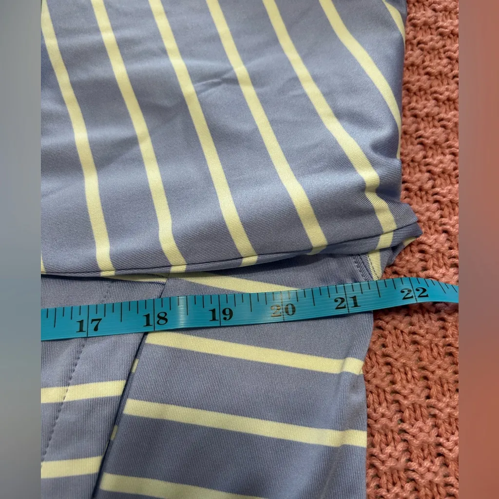 Zero restrictions women .Blue and White Cowl Neck Striped pullover Blue Size XS - Image 12
