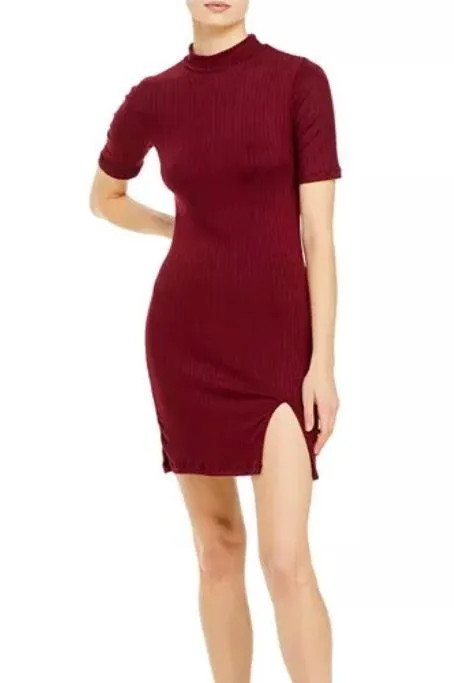 Ribbed BodyCon Dress - Image 2