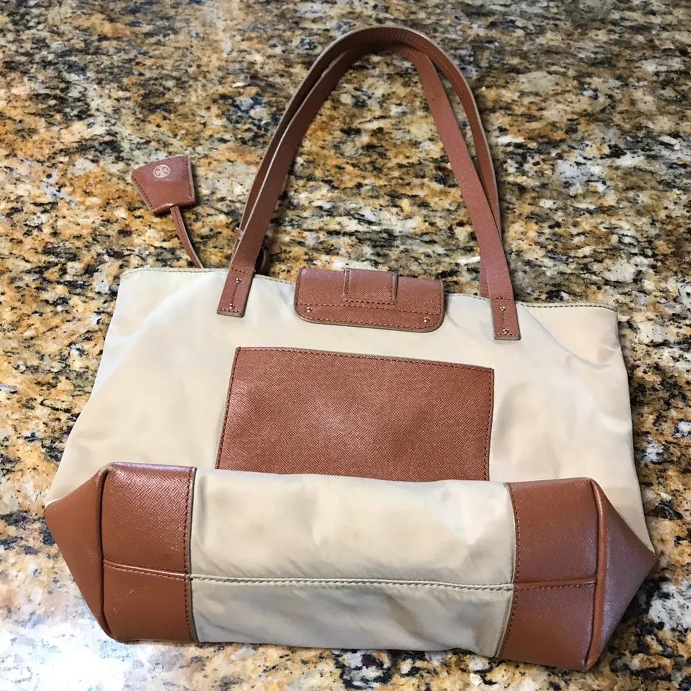 Tory Burch  Penn Mini Tote Bag, Mid Camel - Image 6