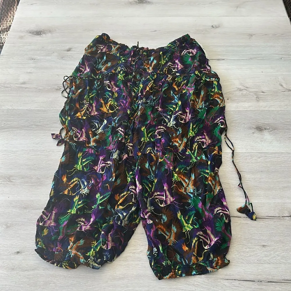 Anthropologie Breezy Sheer Balloon-Leg Pants BLK Motif L NWT IN PACKAGE - Image 4