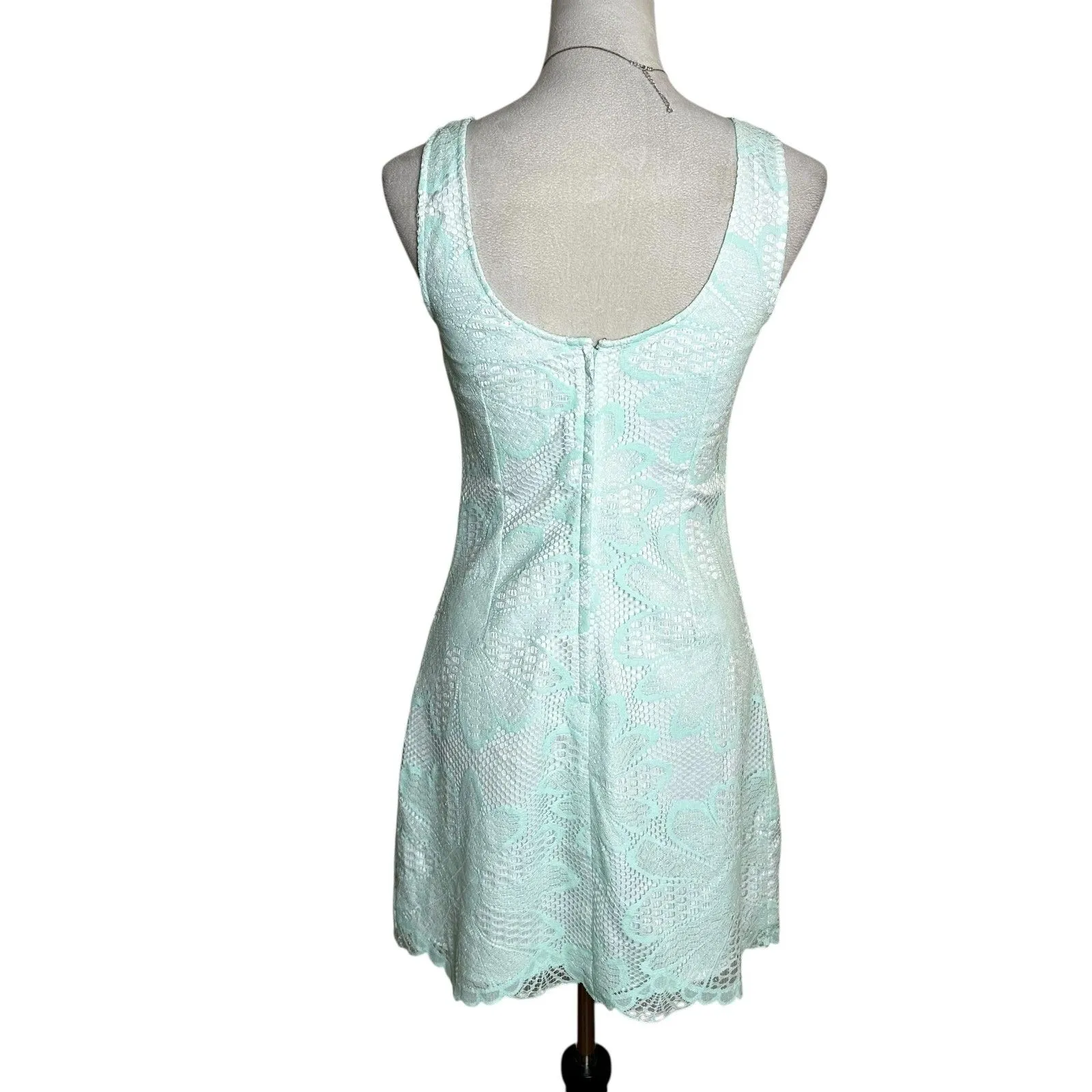 Lilly Pulitzer Lonnie Iridescent Lace Mini Dress 4 | Mint Green Resort Preppy - Image 2