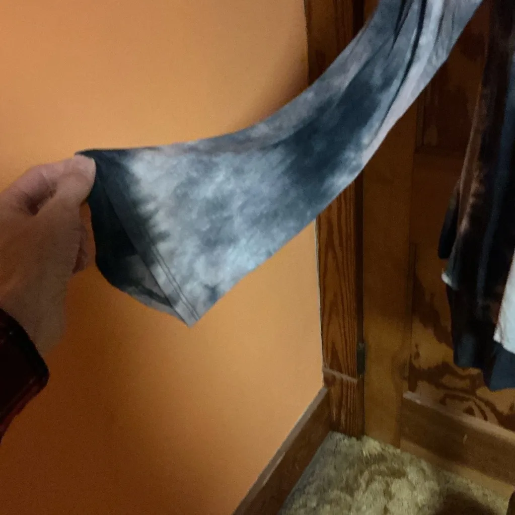 Tie dye hippie chic sexy layered bell sleeve top - Image 7