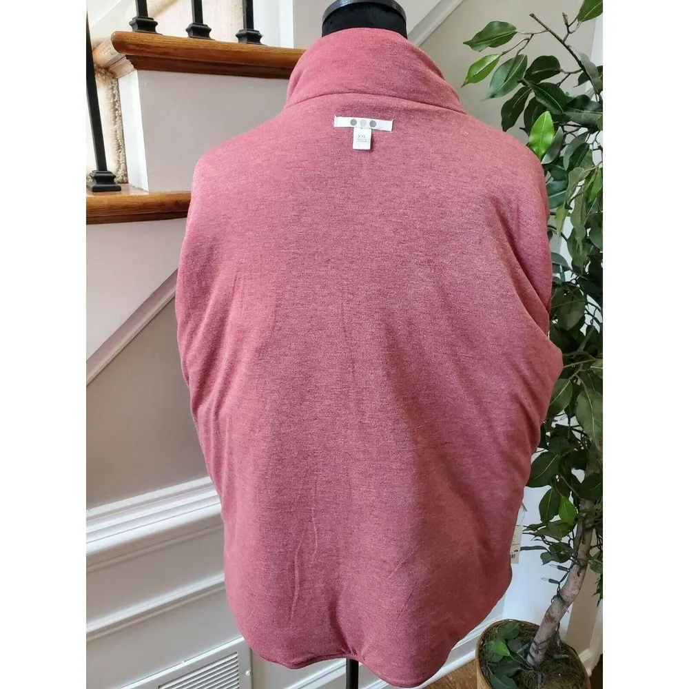 Three Dots Women's Pink Polyester Long Sleeve Full Zip Front Casual Jacket 2XL - Image 8