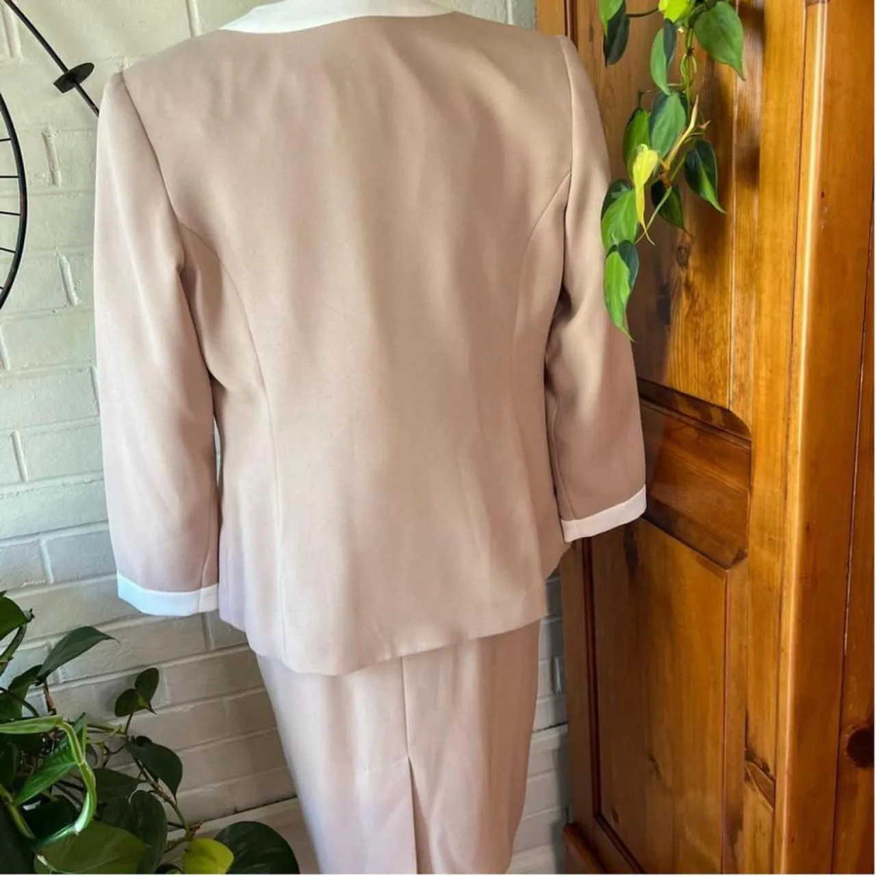 Vintage Short Sleeve Dress And Jacket Set - Image 5