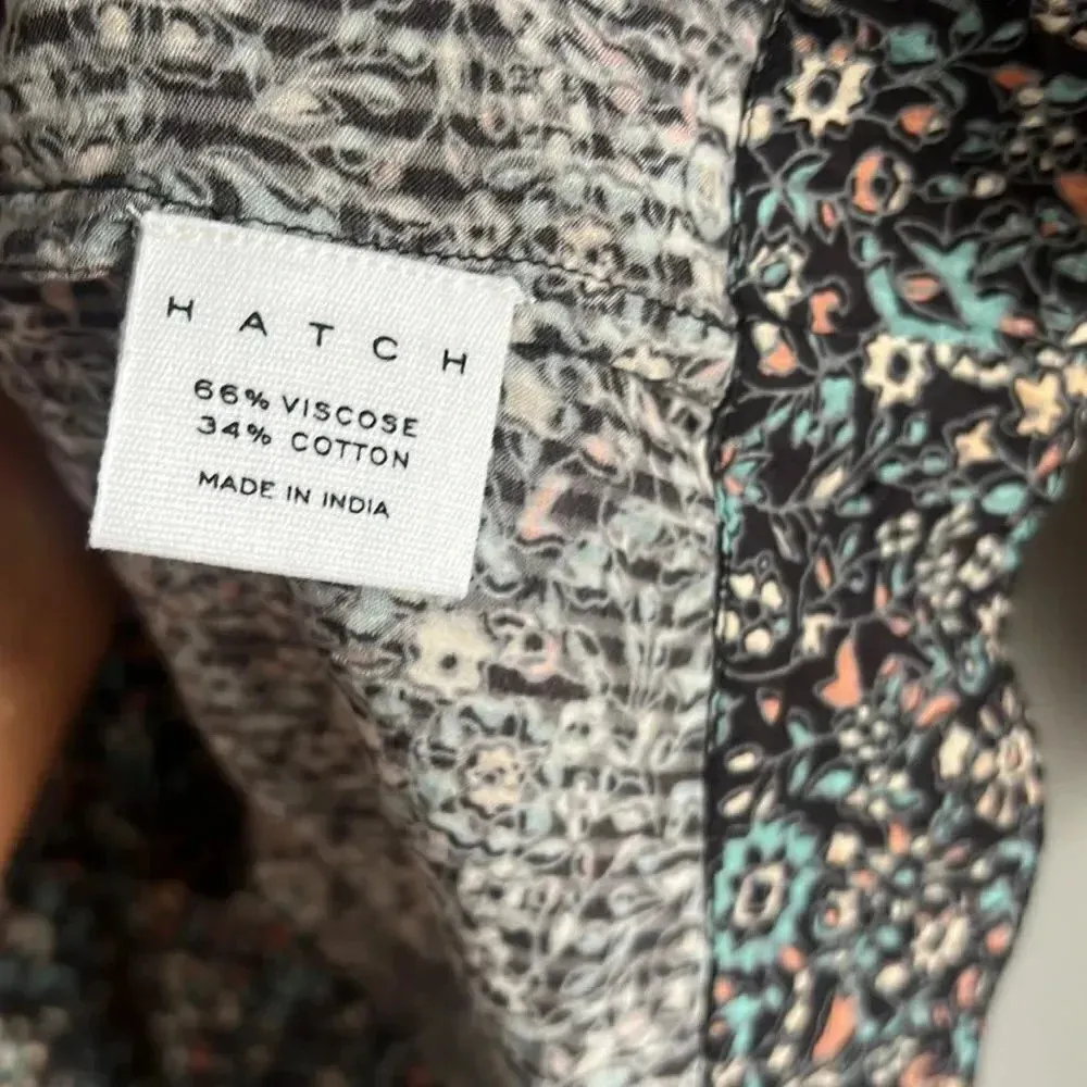 NEW Hatch the aster top in black garden floral Black Size undefined - Image 8