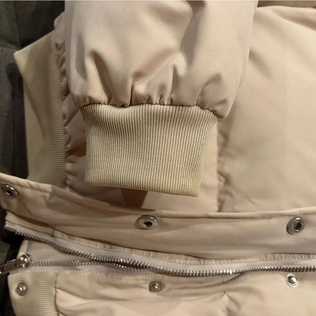 Princess Polly  Beige Puffer Jacket - Image 4