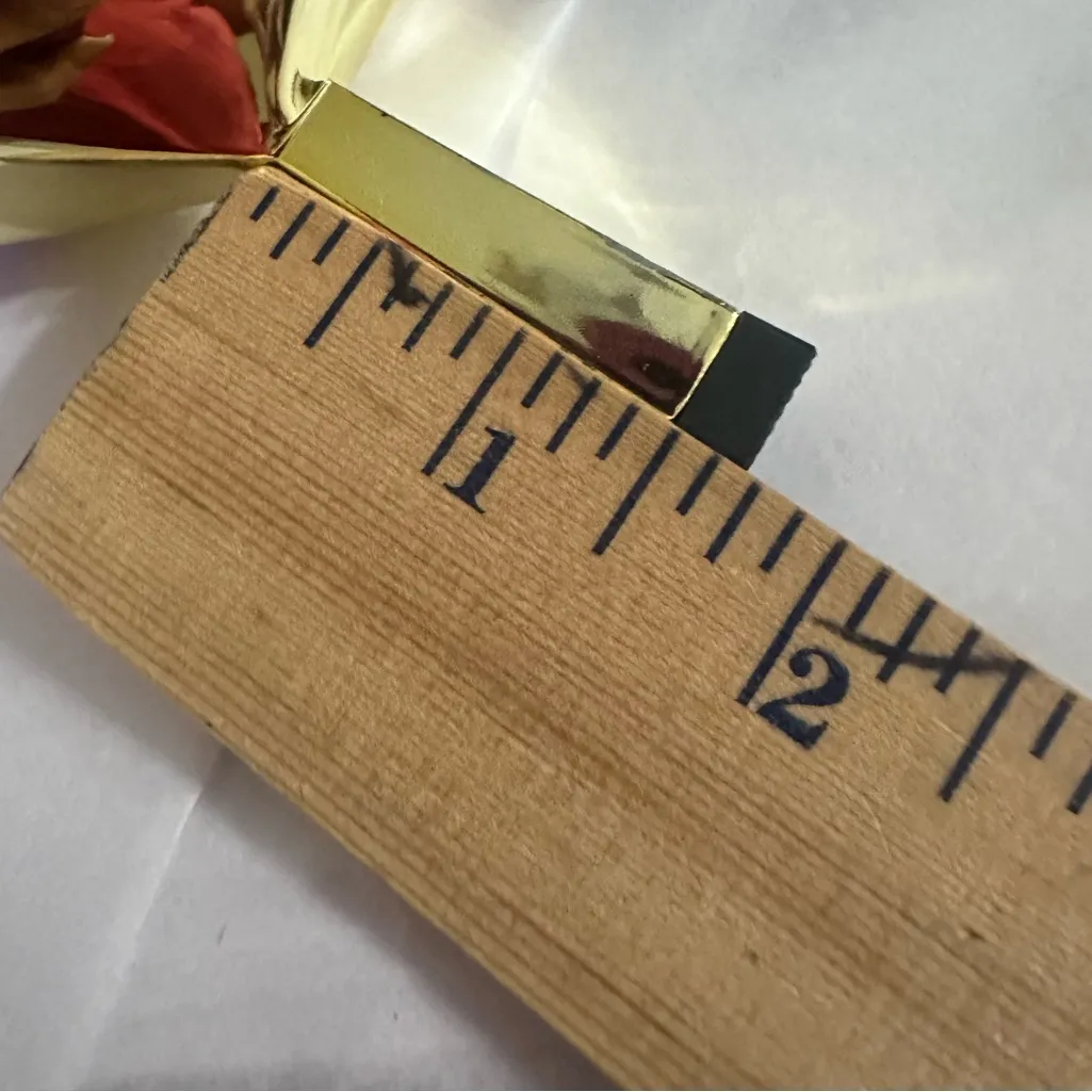 Le Clique Kat Maconie Pink Metallic Flared Tapered Stiletto Heels Pumps sz 9 US - Image 11