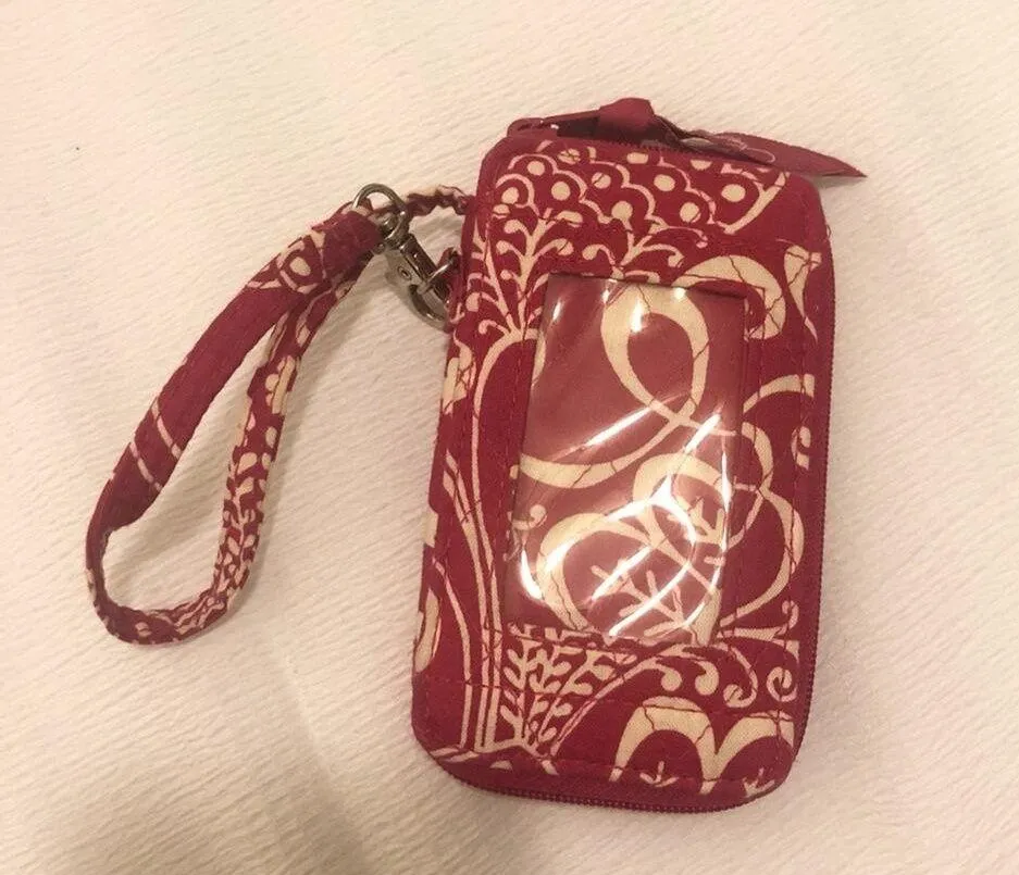 Vera Bradley Pink Twirly Bird Wristlet Wallet Phone Pouch - Image 3