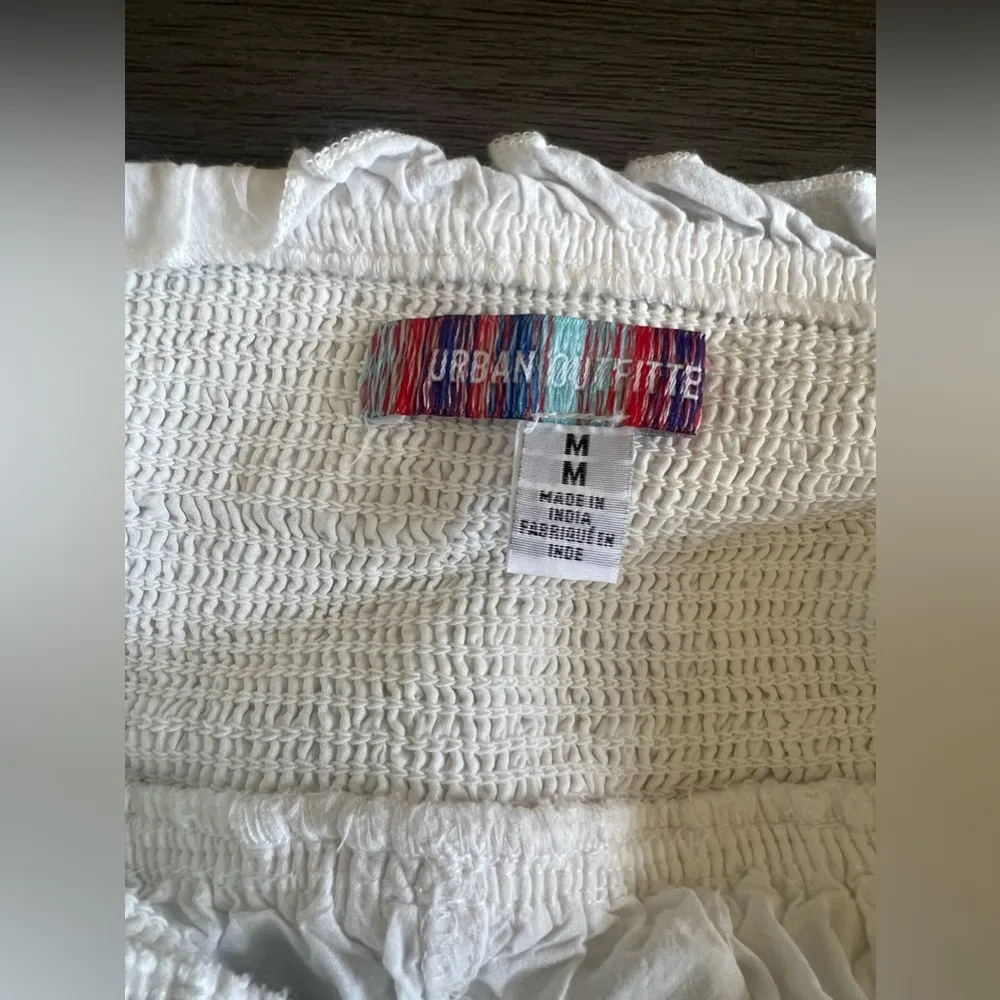 White Eyelet Halter Romper - Image 3