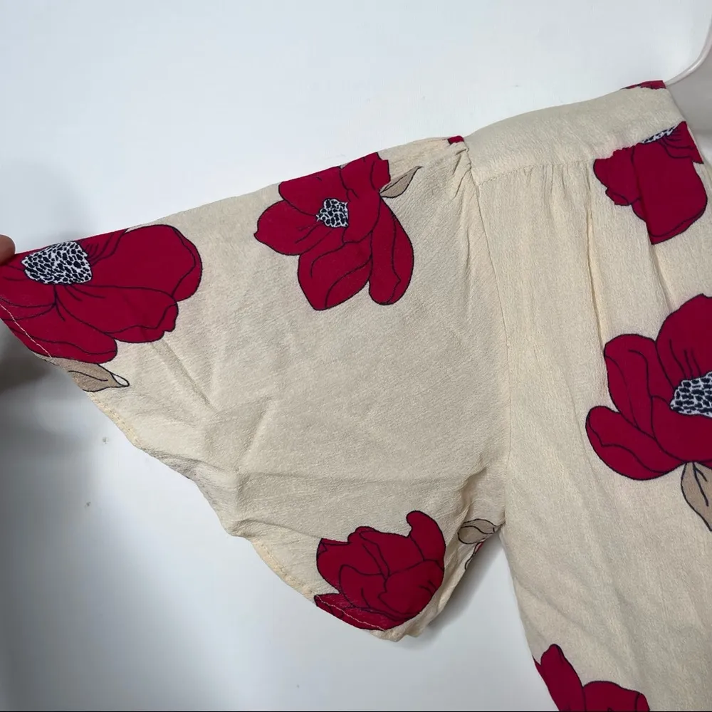 Privacy Please Plaza Kimono Poppy Wrap Maxi Dress sz S - Image 11