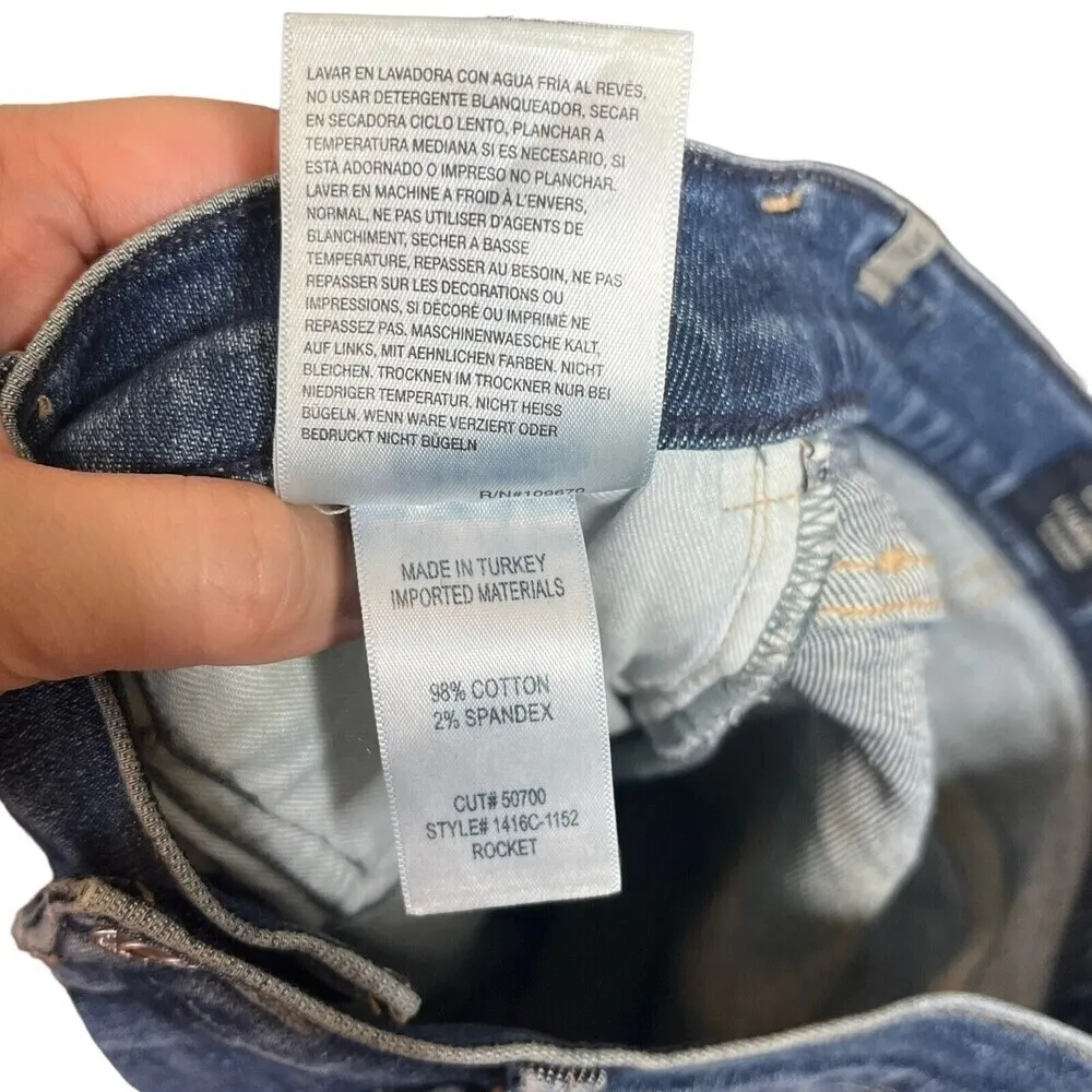 Citizens Of Humanity Rocket Blue Mid Rise Skinny Blue Denim Jeans Womens Size 25 - Image 13