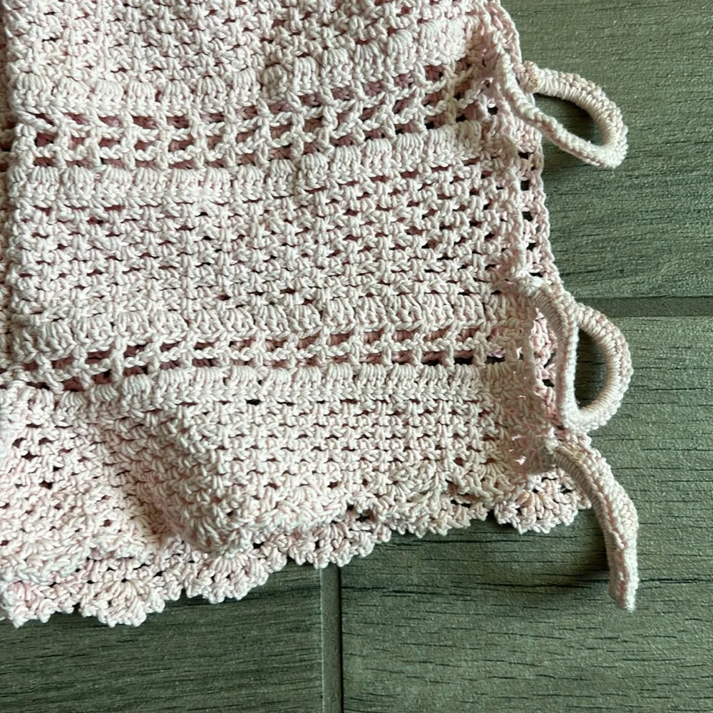 Butterfly bikinis knit shorts Pink - Image 2