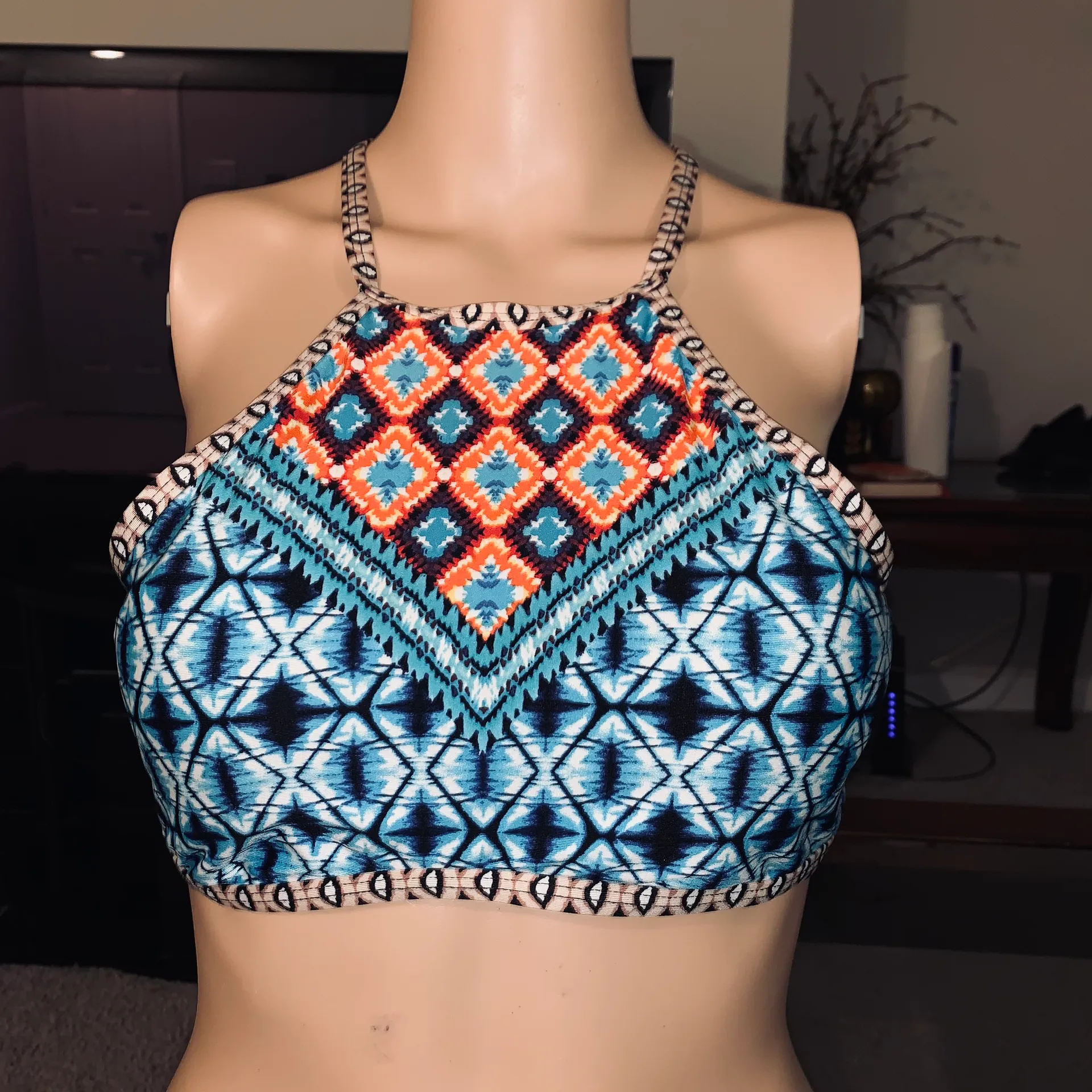 Tribe Vibes High Neck Bikini Top - Image 3