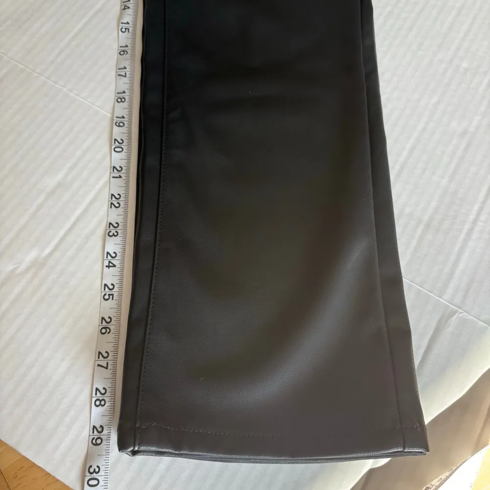 nwt Judy Blue Black Faux Leather Straight Leg Pants Juniors 11 30 - Image 15