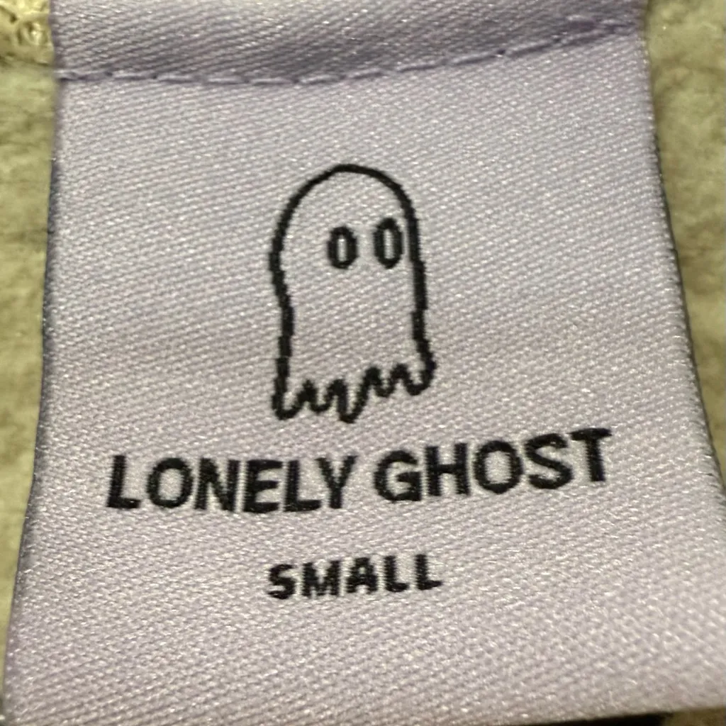 Lonely Ghost Cream Text Me When You Get Lonely Hoodie Size Small - Image 3