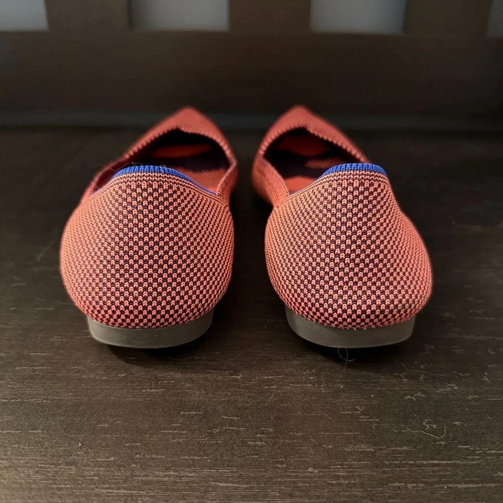 Rothy’s The Point Retired Optic Rose Double Stitch Ballet Flats Women’s Size 8 - Image 3
