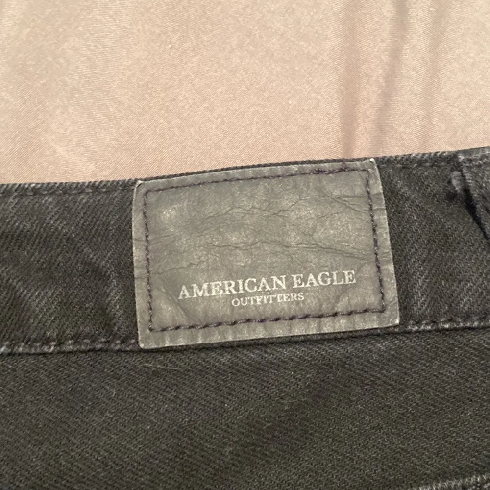 American Eagle Black Denim Mini Skirt - Image 3