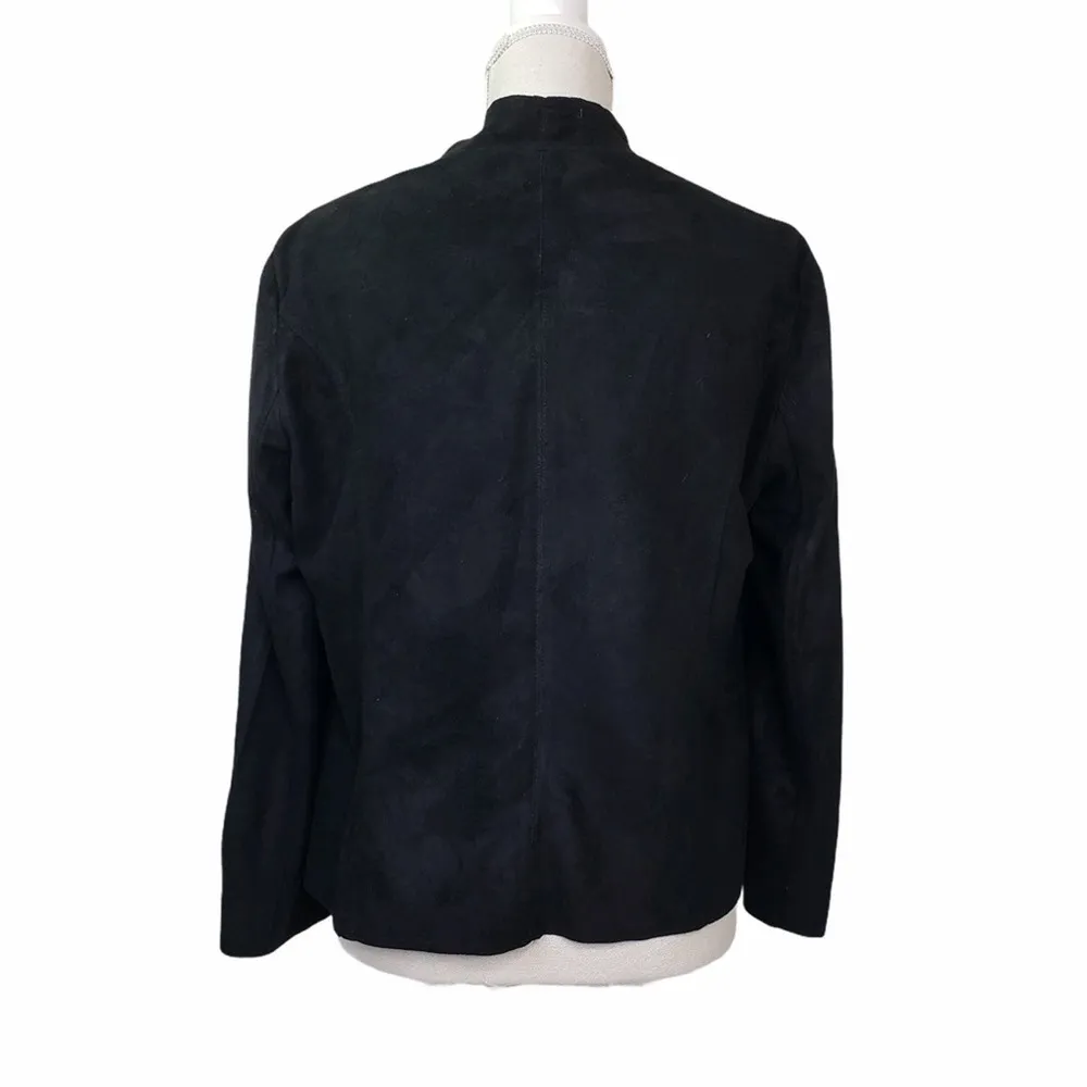 Rustic Cuff Rustic Royals Womens Large Black Waterfall Blazer Jacket - Image 4