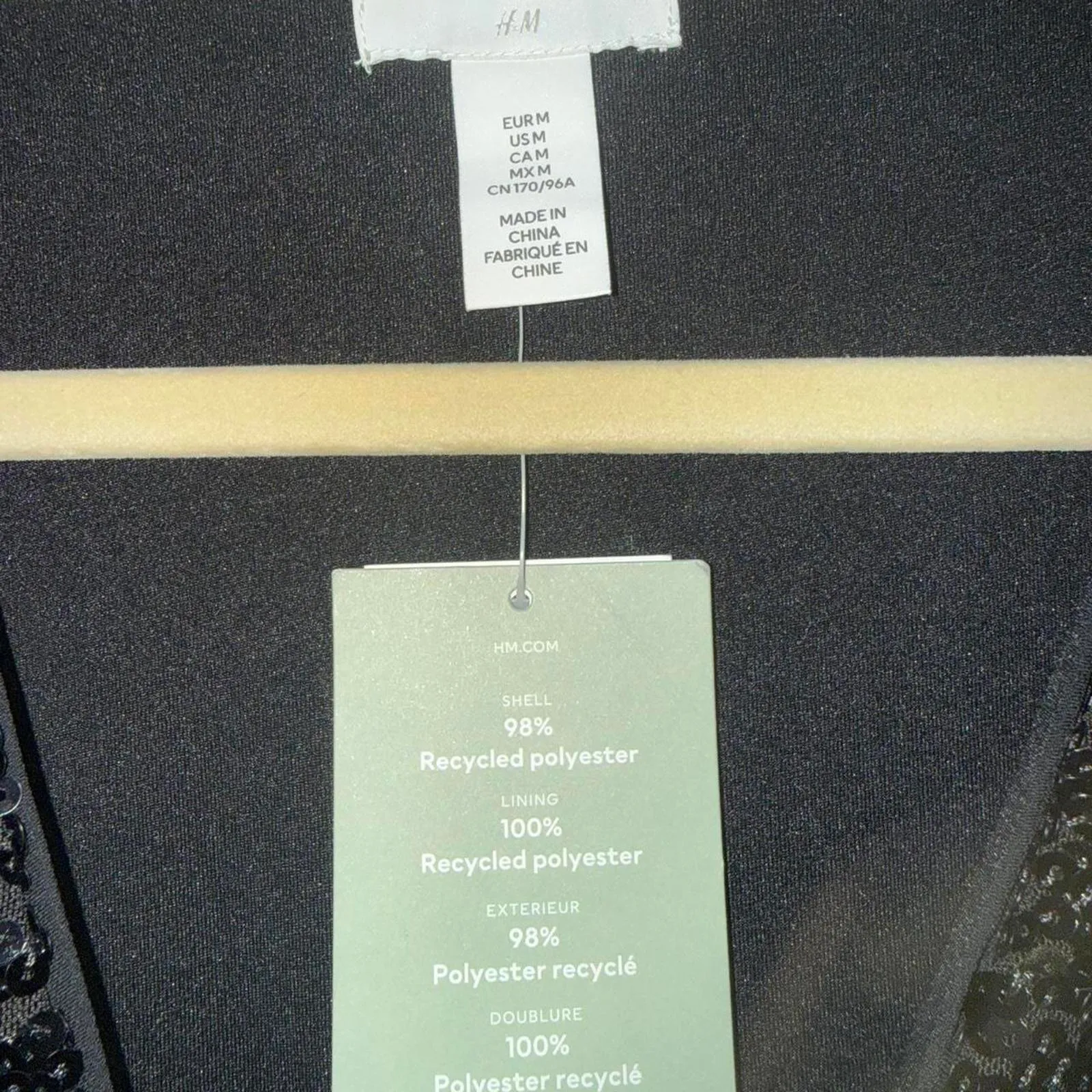 H&M SEQUINED WRAP DRESS - Image 4