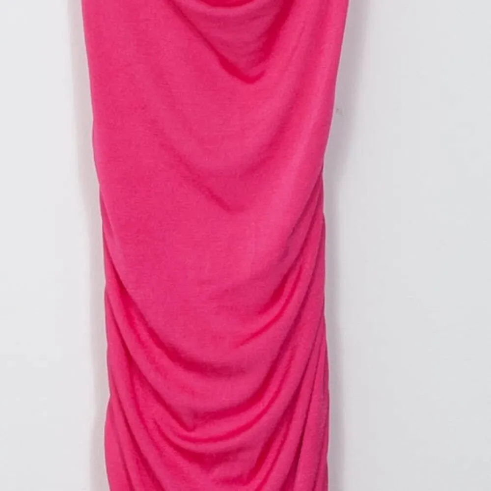 Princess Polly Pink Ruched Bodycon Maxi Dress Womens Size 2 Feminine Party Event - Image 3