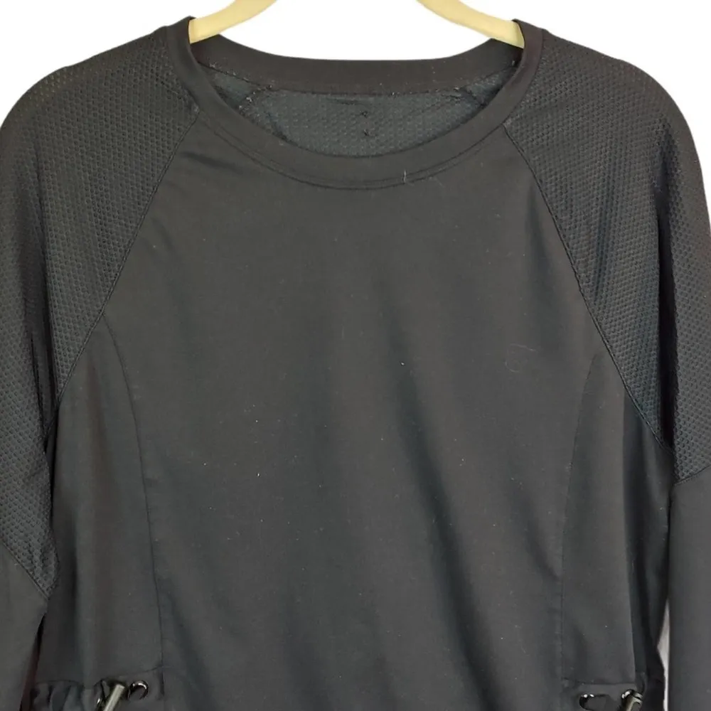 Fabletics Lana Black Cinched Waist Long Sleeve Size Large - Image 3