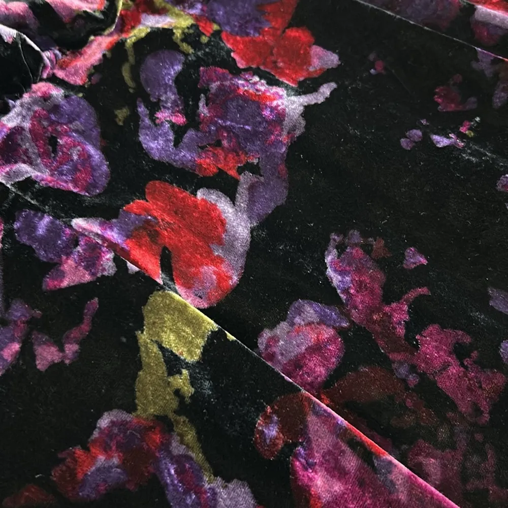 Aidan Mattox Velvet Floral Halter Maxi Dress Size 8 - Image 10