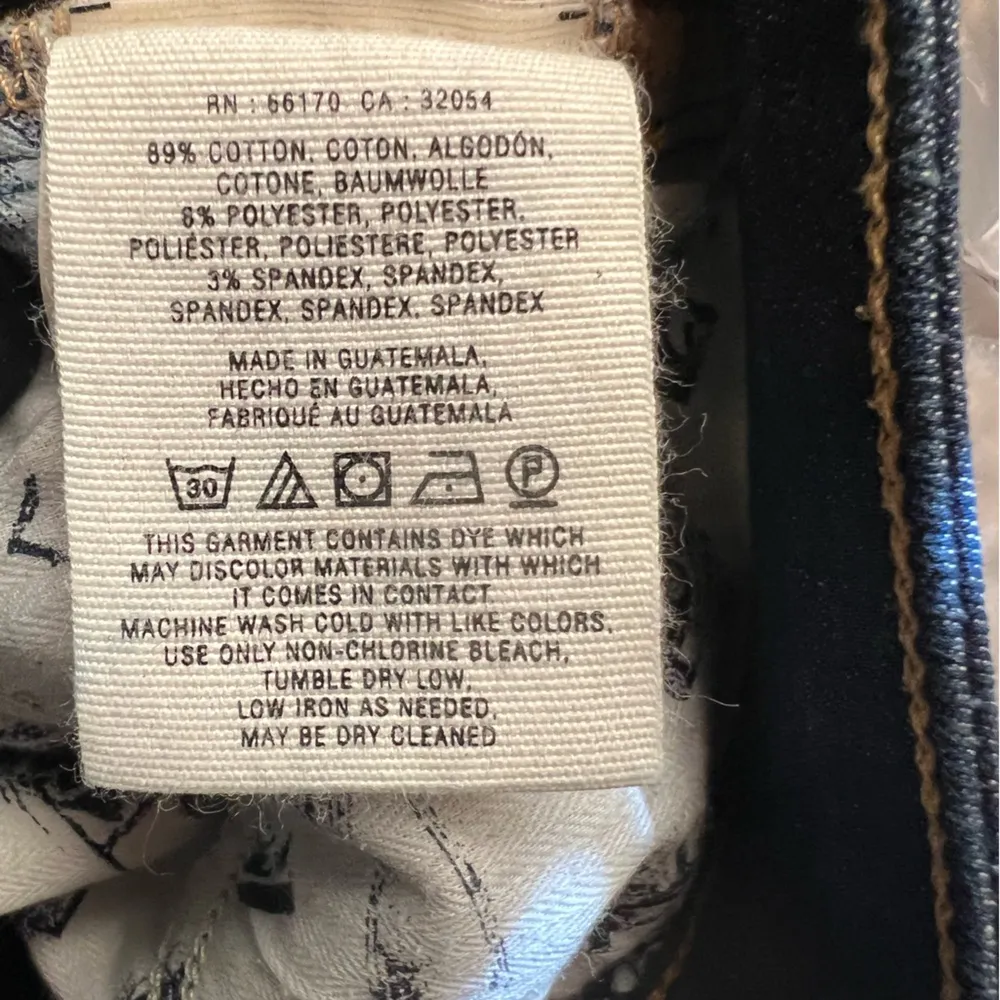 Anthropologie Pilcro and the Letterpress Houndstooth Print Blue Jeans Size 29 - Image 7