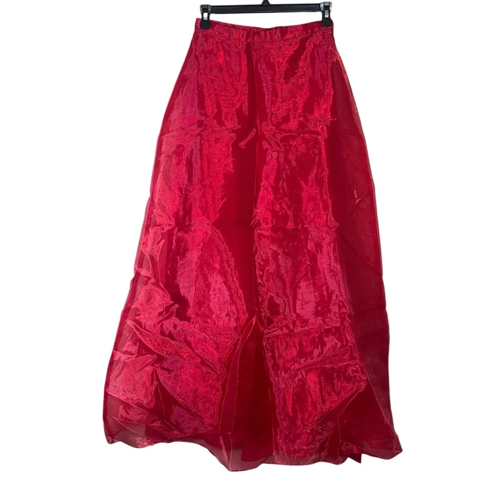 Authentic Vintage Y2K Red Sequin Prom Dress Corset 2-Piece Blondie Nites Jaslene - Image 6