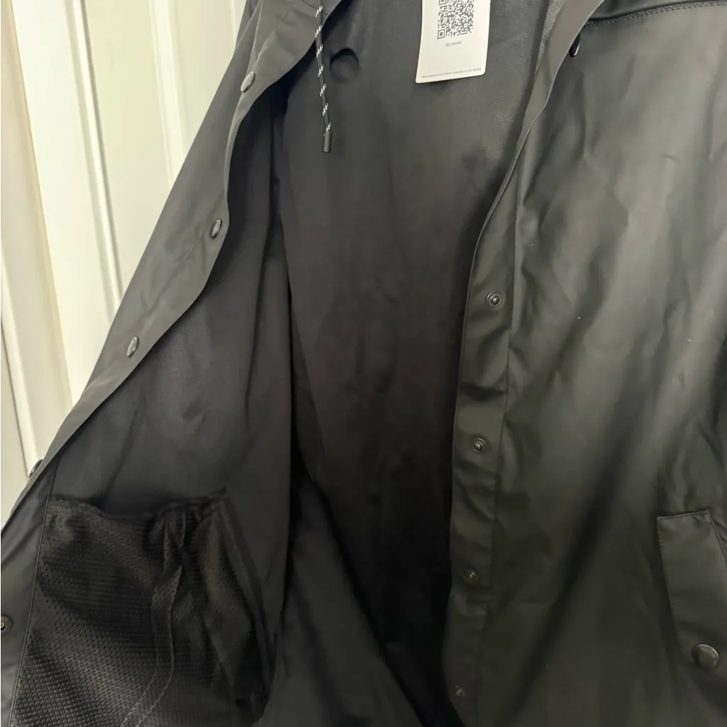 The Upside Black Hooded Waterproof Jacket XS NWT - Image 6