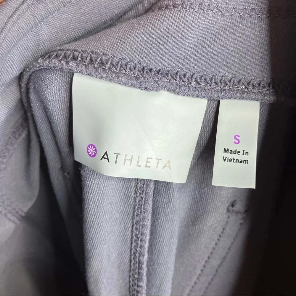 Athleta metro slouch pants wide leg dark gray size small athletic athleisure - Image 8