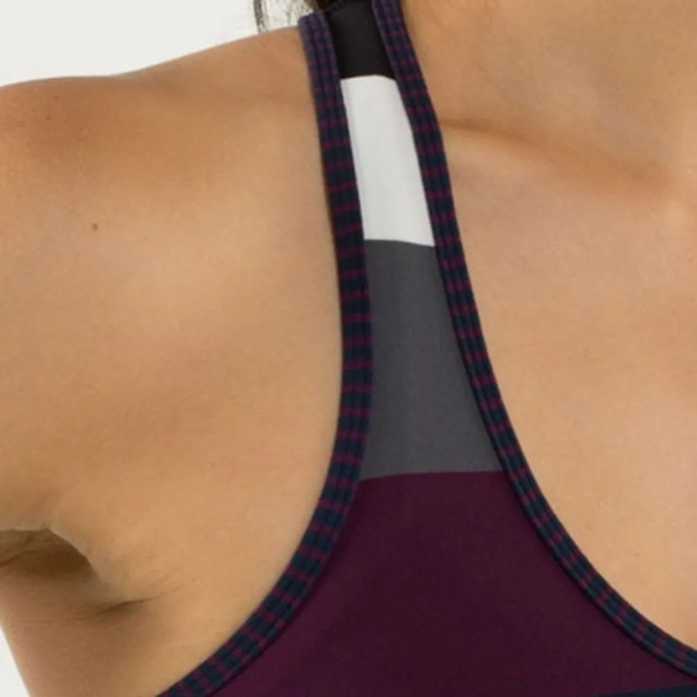 Lululemon Cool Racerback Pow Stripe Angel Wing / Hyper Stripe Plum size 4 - Image 2