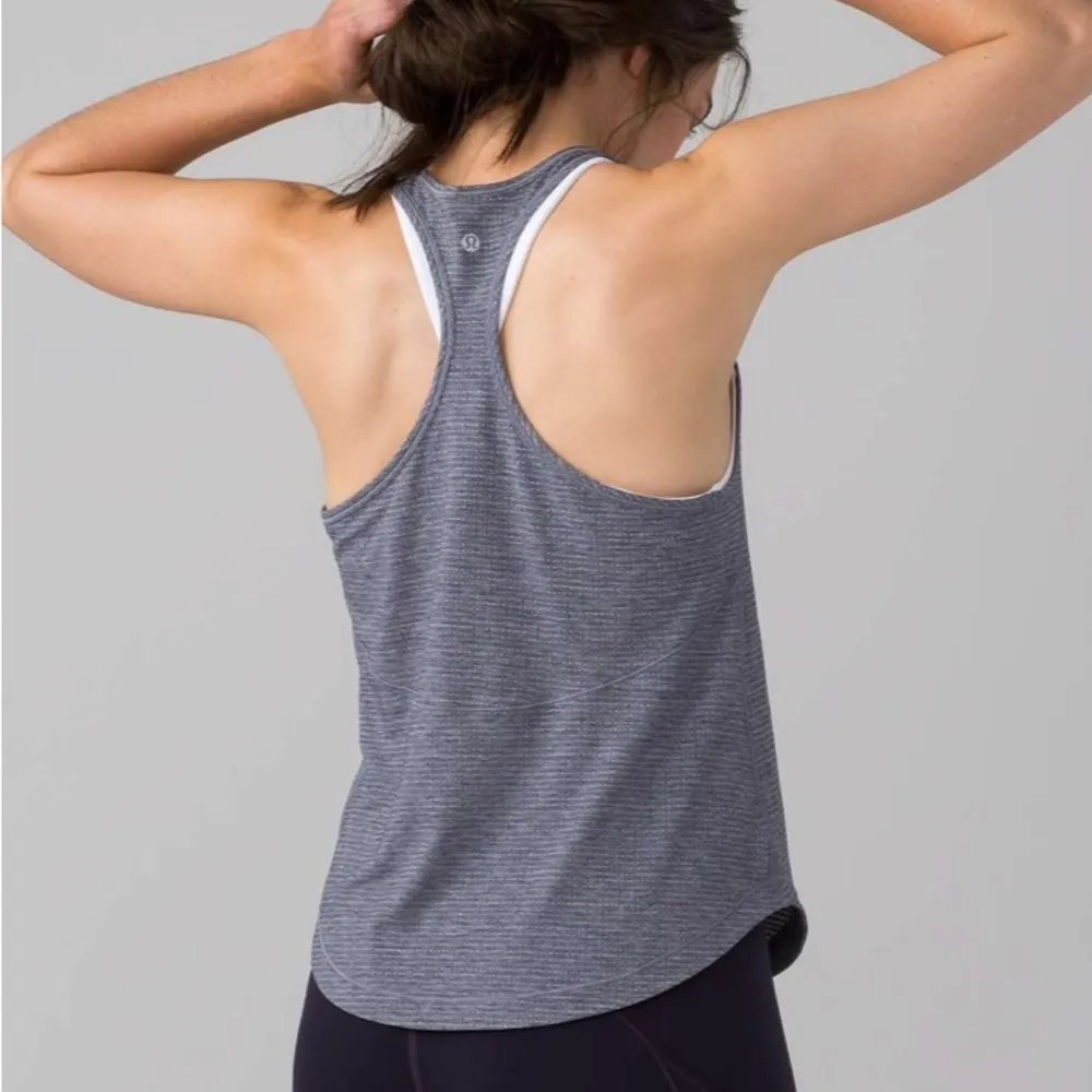 Lululemon Long Distance Tank Heathered Boysenberry Size 4 - Image 2