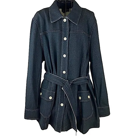 Sutton Studio Retro 70’s Look Jacket Women’s Size CL Blue - Image 95