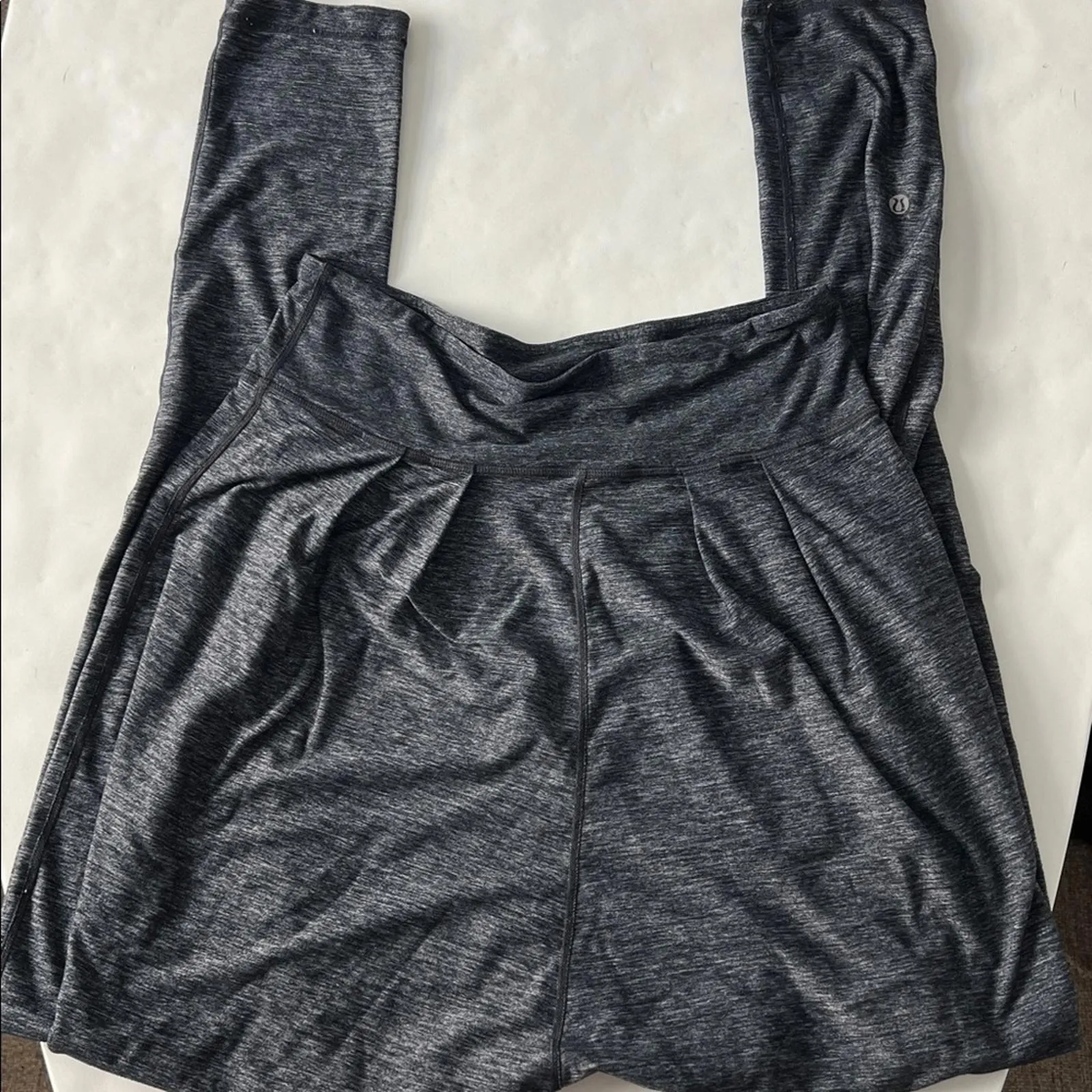 Lululemon Vintage Happy Hatha Harem Pants Drop Crotch Deep Coal Gray Women's 6 - Image 4