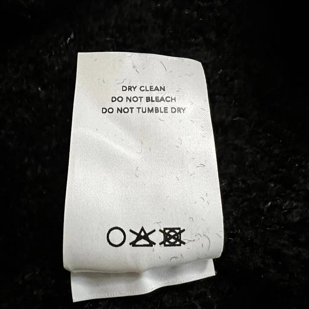 NWT Mijeong Park Black Bouclé Cardigan Jacket S Korean Designer Wool Blend - Image 9