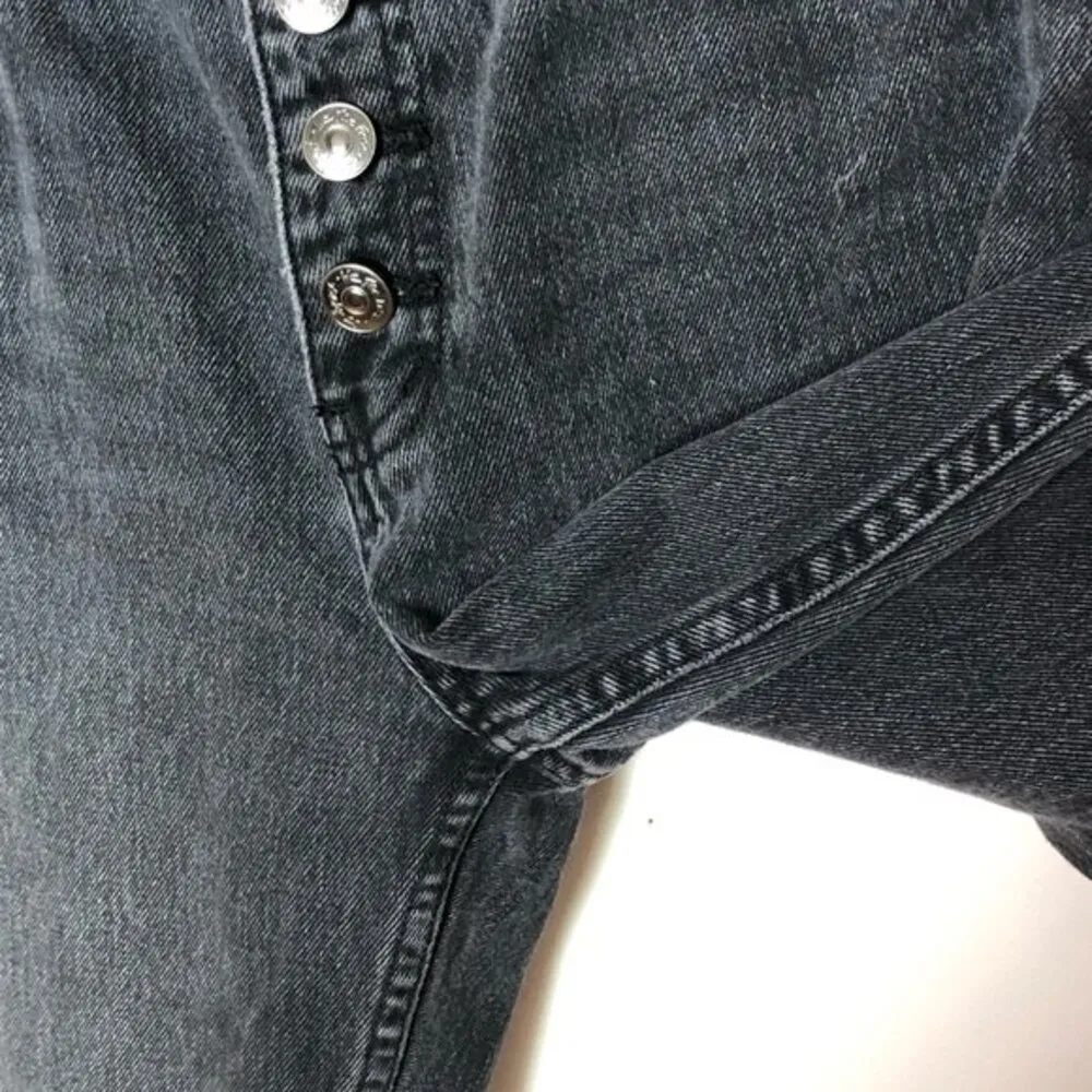 Free People We The Free Blossom Rigid Skinny High Rise Jeans Washed Black sz 27 - Image 8