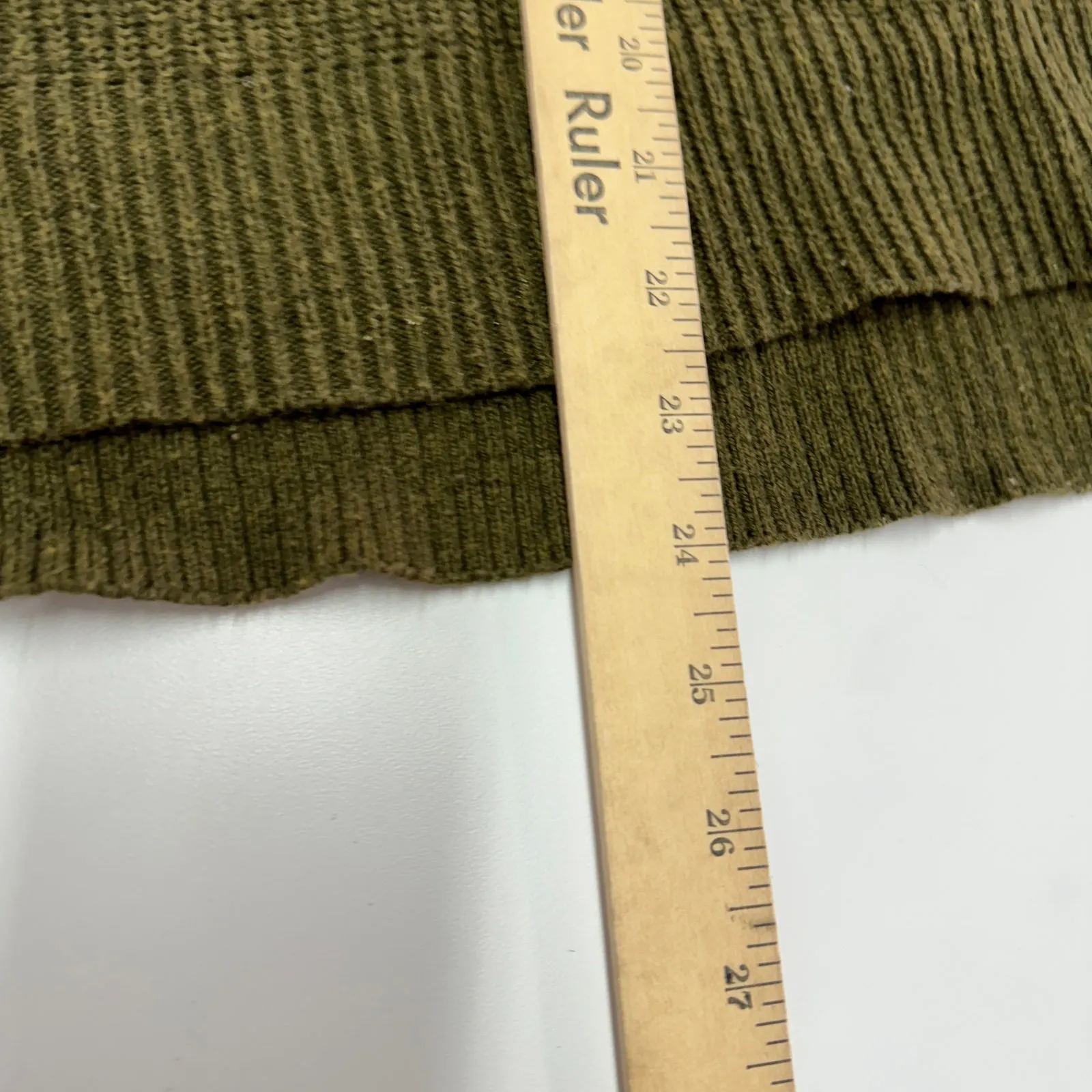 Madewell Sweater Womens X Small Green Thompson Pocket‎ Pullover Sweater - Image 10