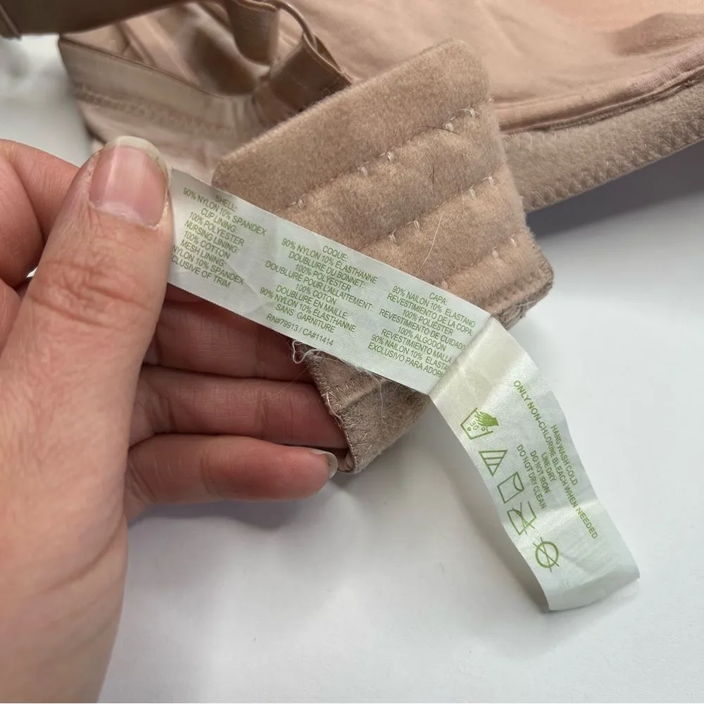 Motherhood Maternity Tan Seamless nursing Bra 38E 38DD - Image 7